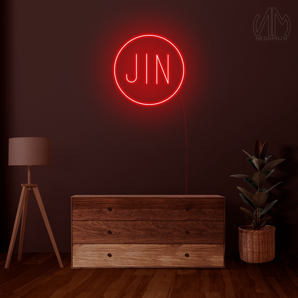 "Jin" Neon Sign