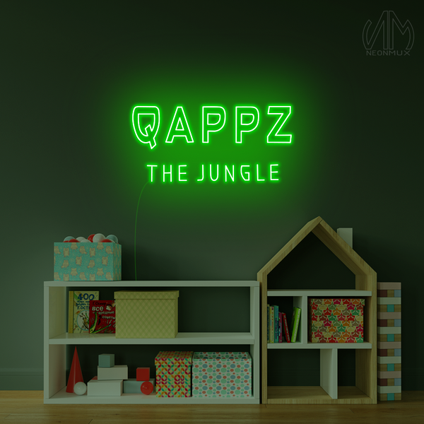 Qappz The Jungle Neon Logo