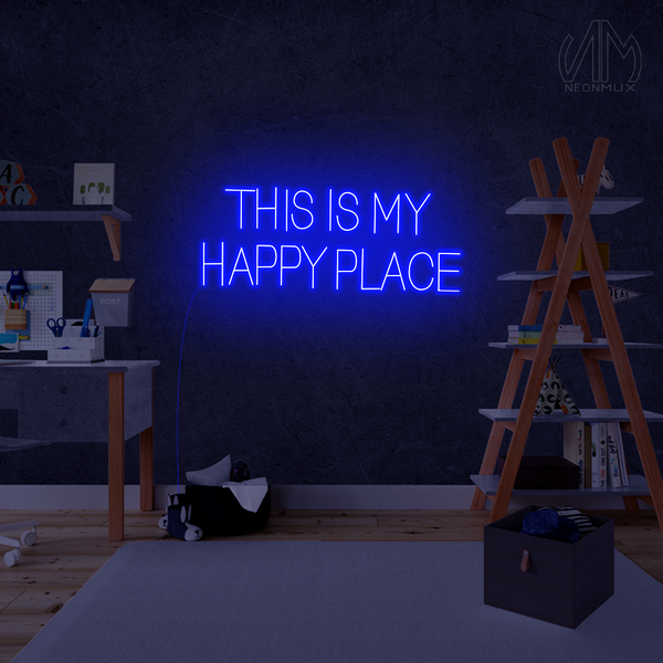 "This is my Happy Place" Neon Sign